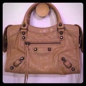 Balenciaga City Mini in Beige